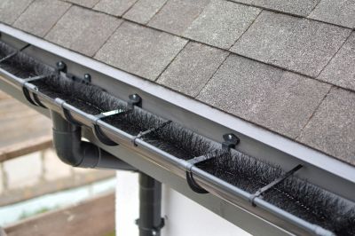 Home Exterior with Gutter Covers
